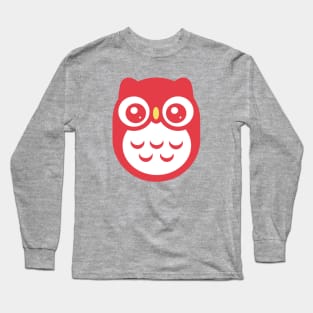 Red Cute baby Owl Long Sleeve T-Shirt